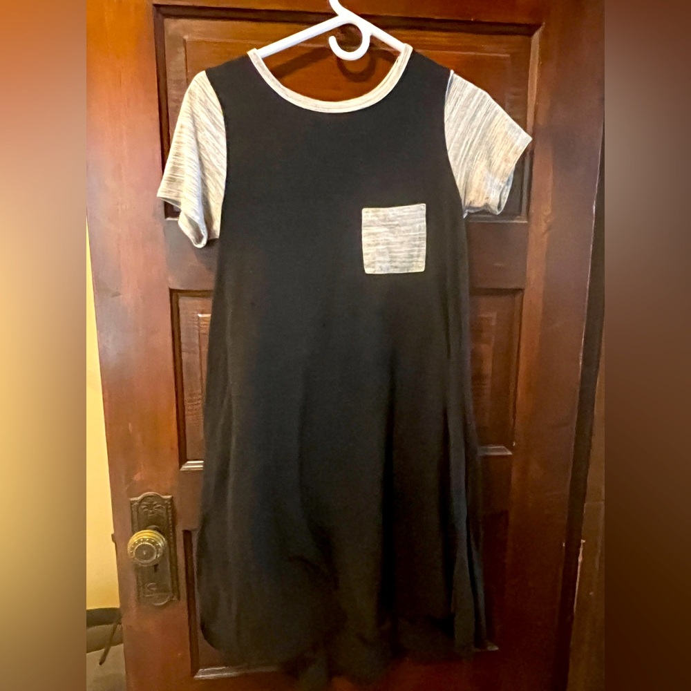 LuLaRoe Black and Gray Dress